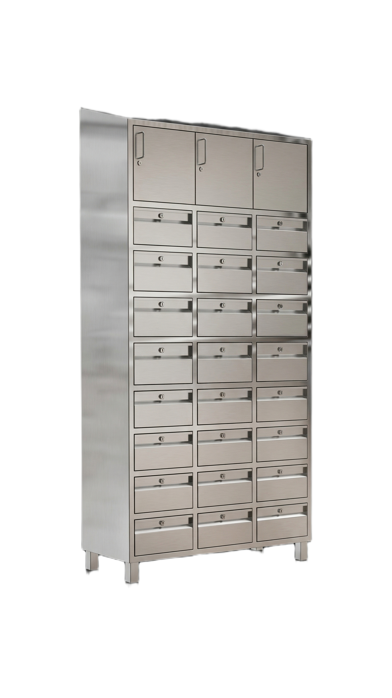 Stainless Steel Multi-Door Cleanroom Staff Locker Unit